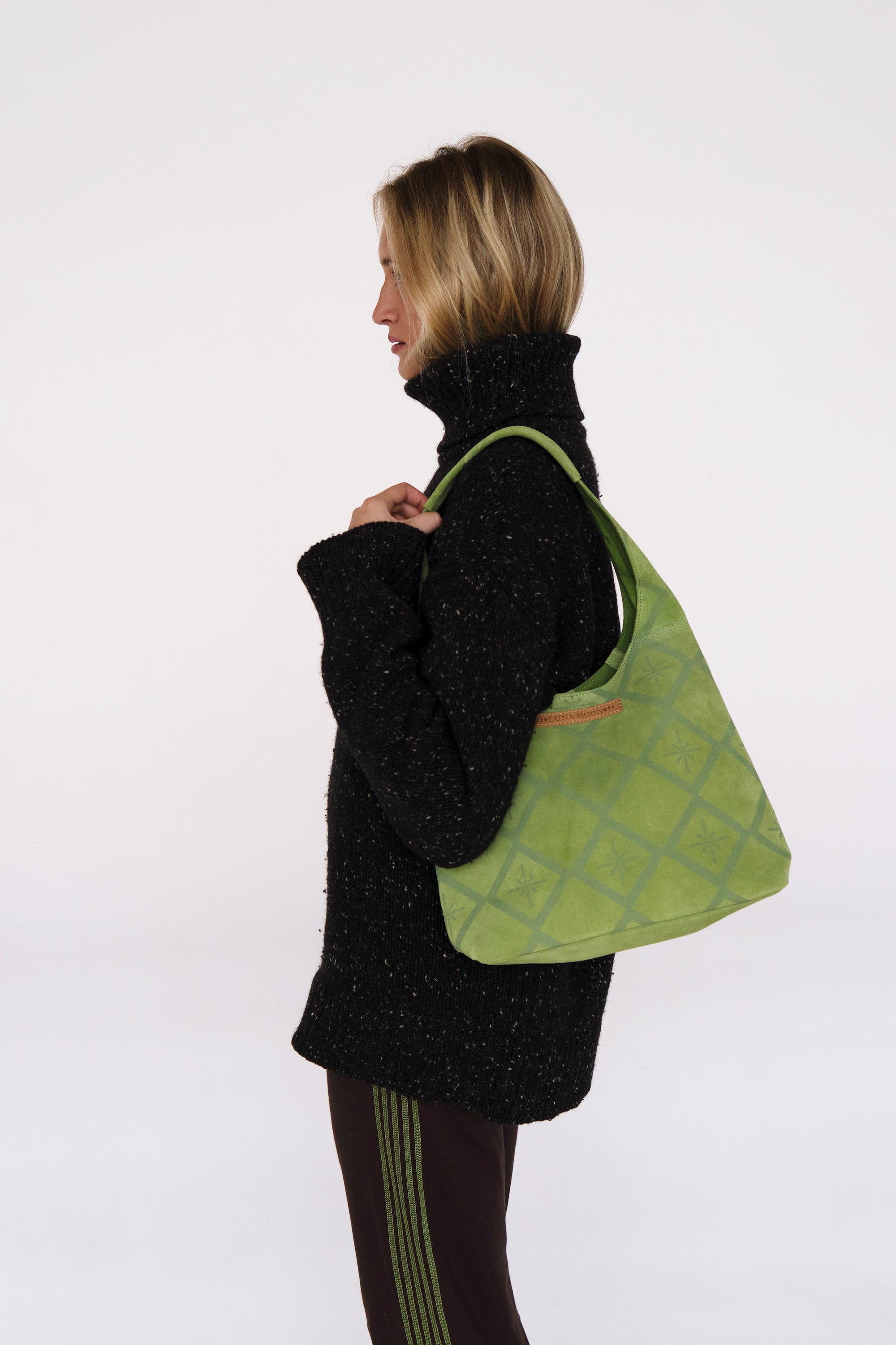 Luna Moon Small Hobo - Rivoli Etoile Hobo bag Peridot green