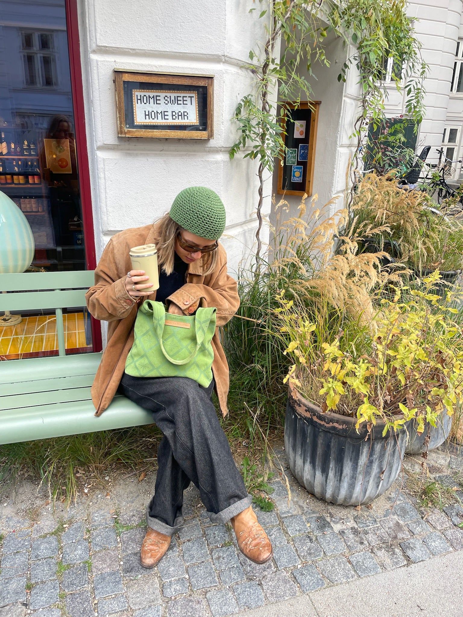 Luna Moon Small Hobo - Rivoli Etoile Hobo bag Peridot green