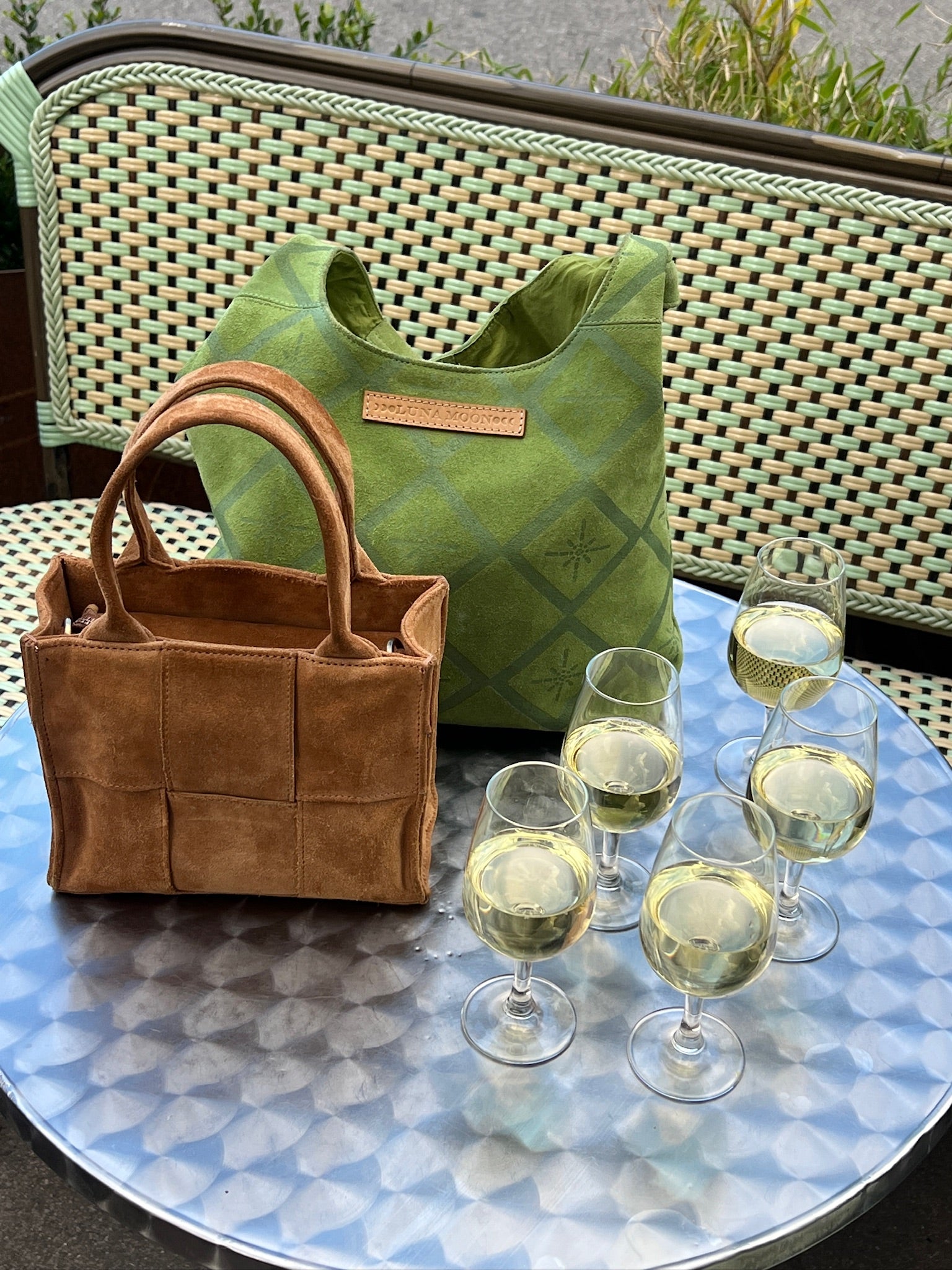 Luna Moon Small Hobo - Rivoli Etoile Hobo bag Peridot green