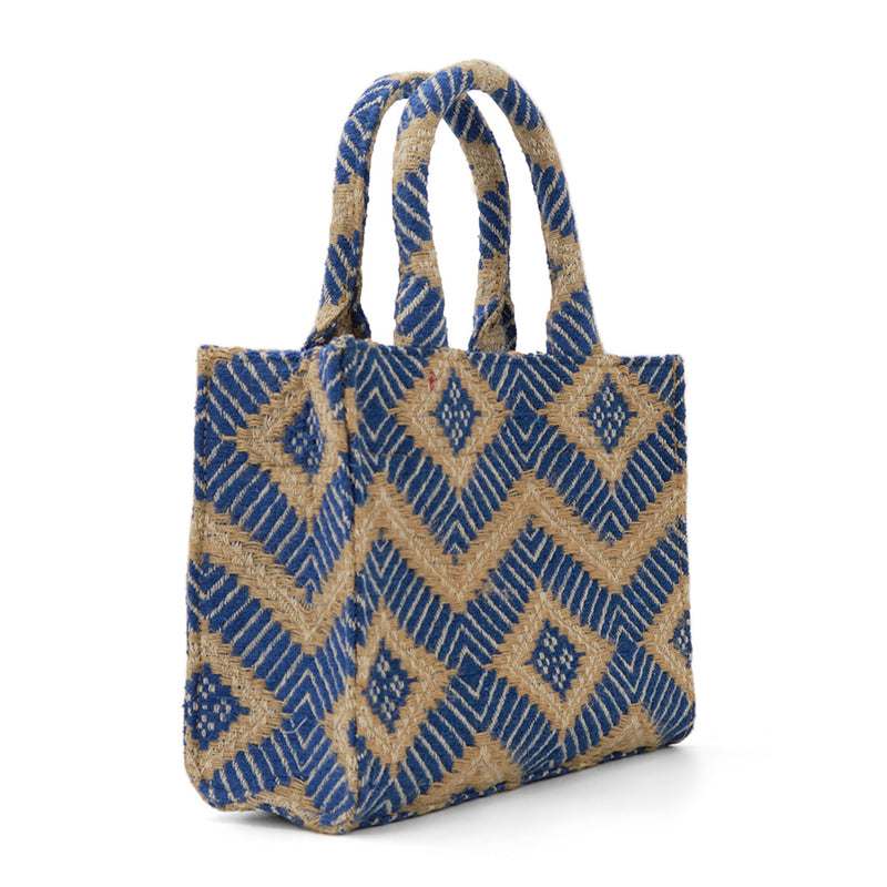 Luna Moon Small Tote - La Rambla Bag Greek Blue