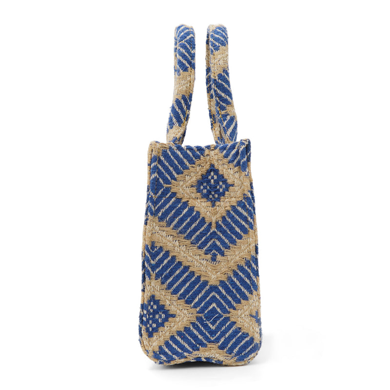 Luna Moon Small Tote - La Rambla Bag Greek Blue
