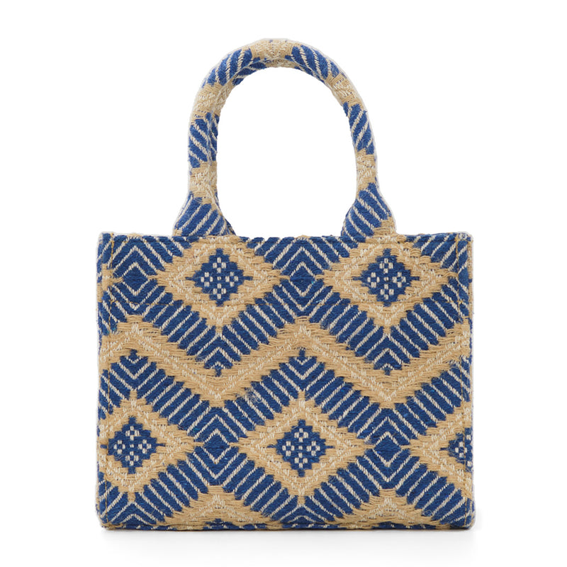 Luna Moon Small Tote - La Rambla Bag Greek Blue