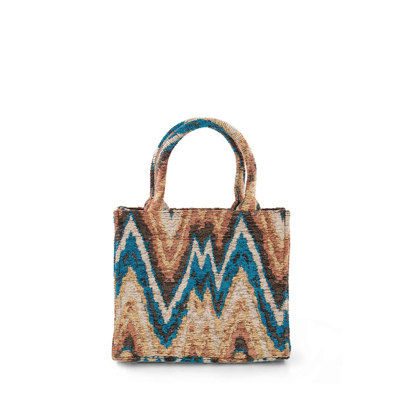 Luna Moon Small Tote - Siena Bag Ocean Depths - camel