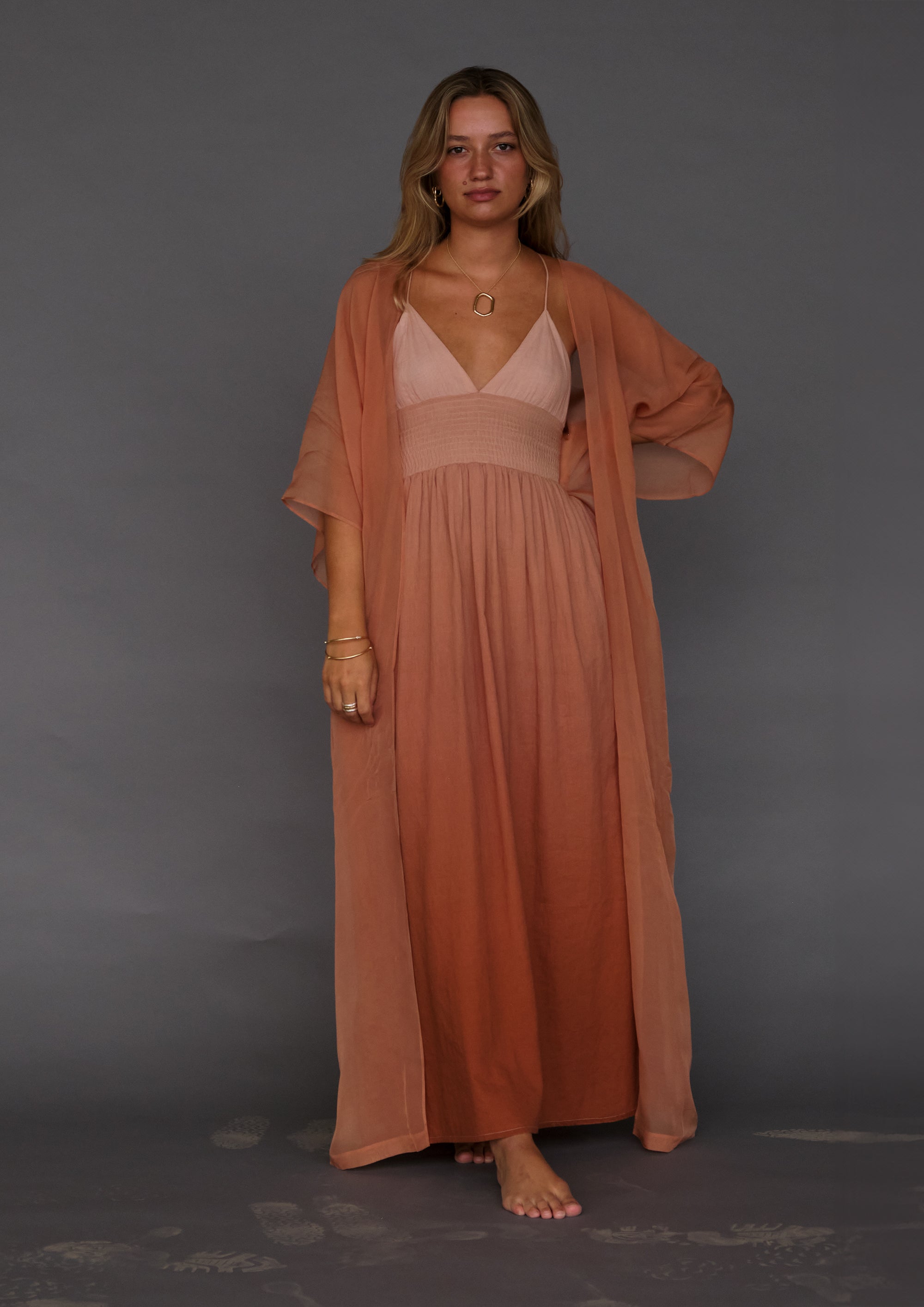 Luna Moon Sorento - Slip Dress Apparel Terracotta