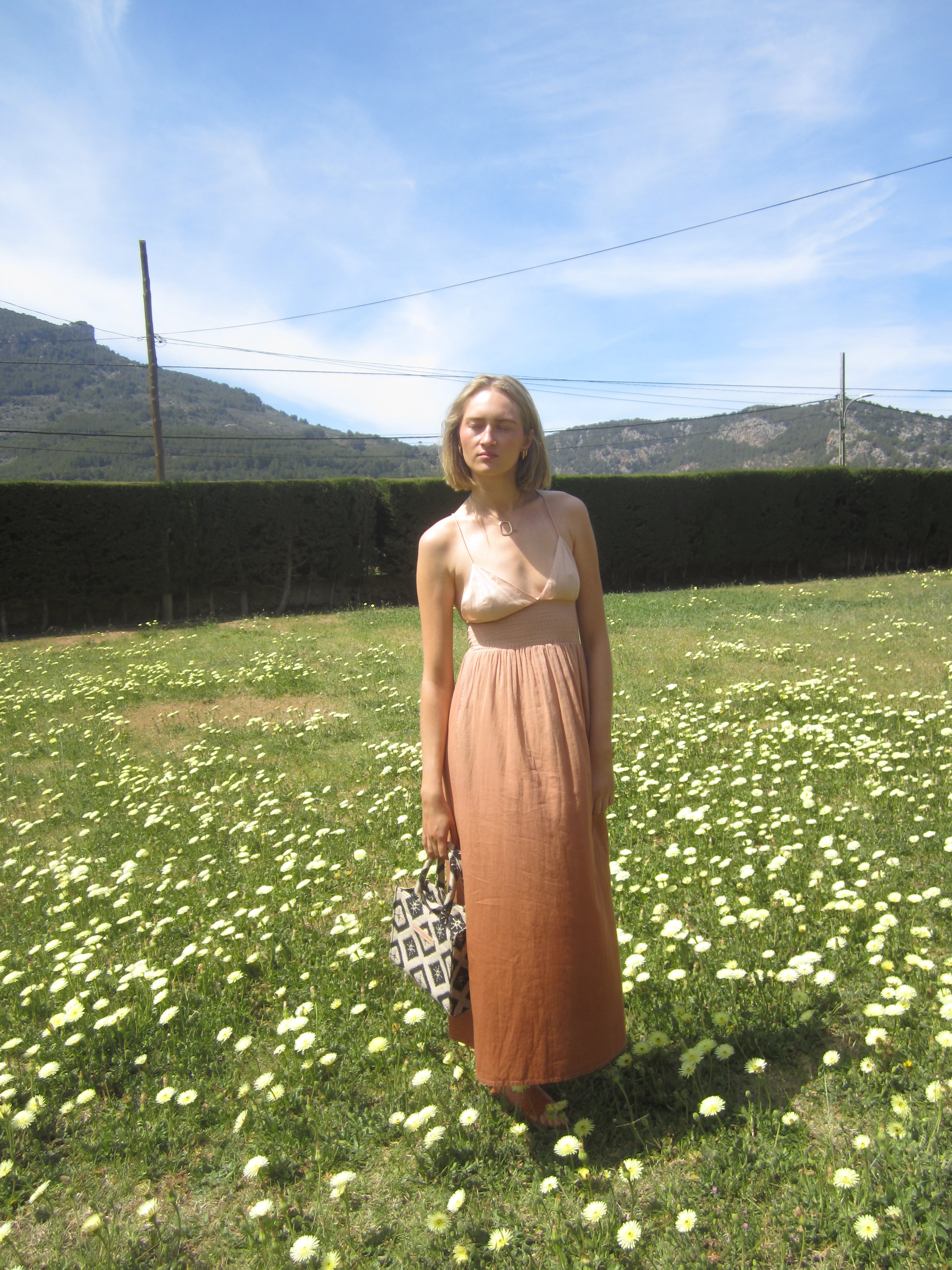 Luna Moon Sorento - Slip Dress Apparel Terracotta